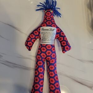 Dammit Doll Floral Stress Relief Plush - Pink & Blue